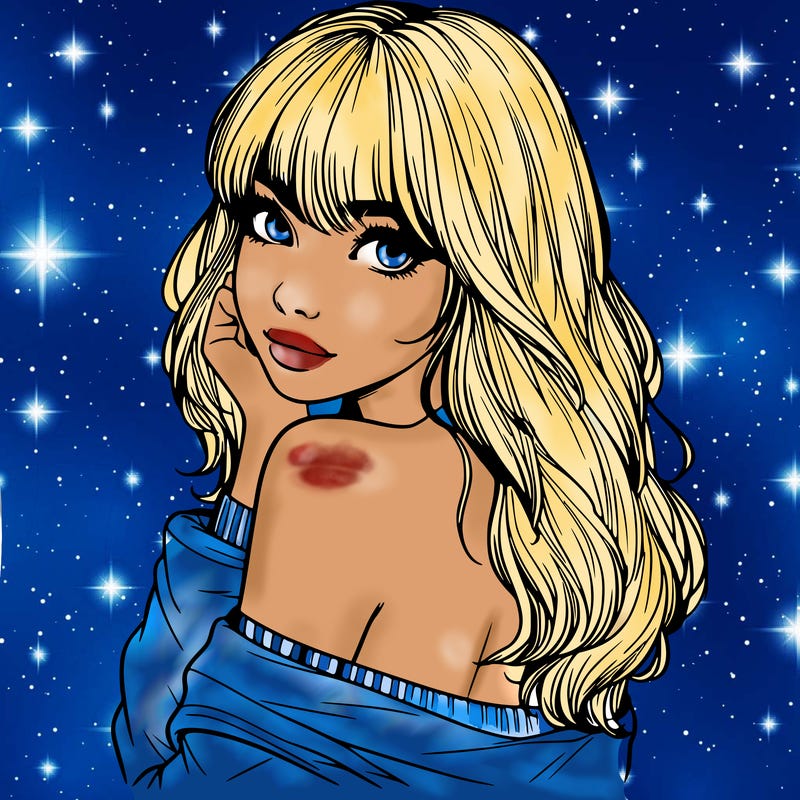 realistic girl with bangs looking over her shoulder