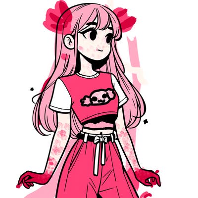 girl in a cute crop top