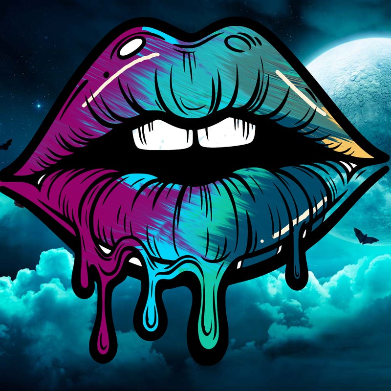 lips that look realistic and drip