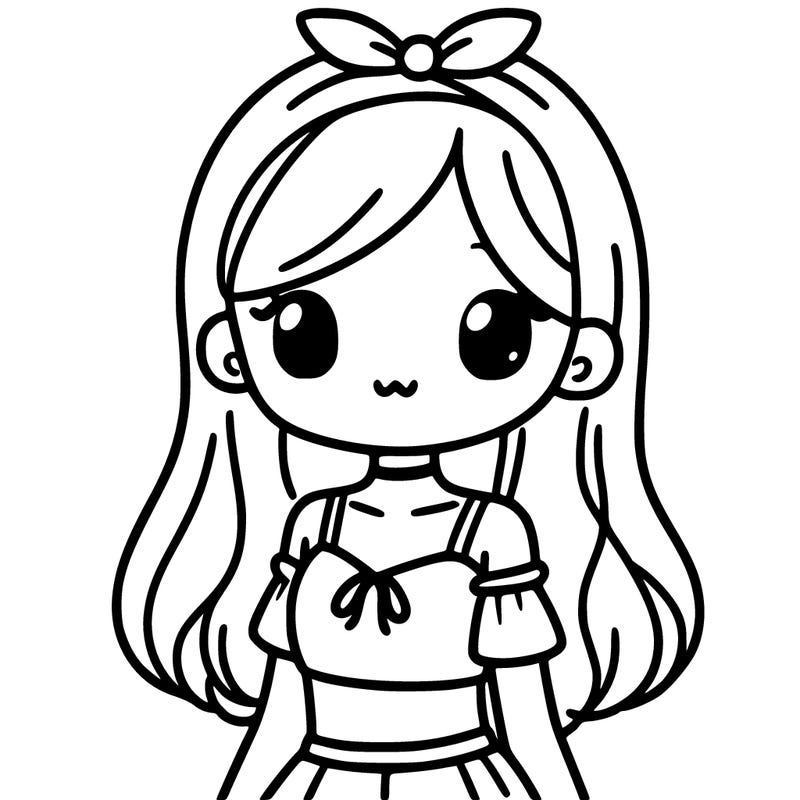 a girl with a cute blue crop top