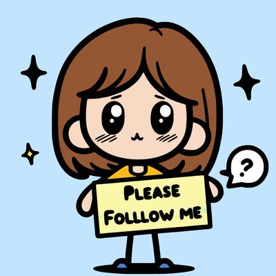 please follow me