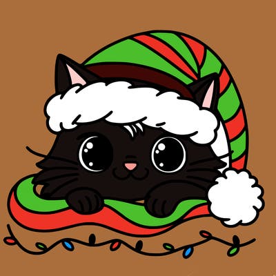 cat christmas