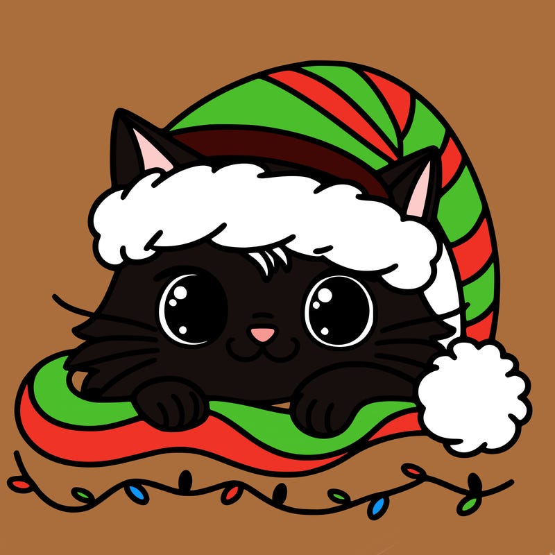 cat christmas