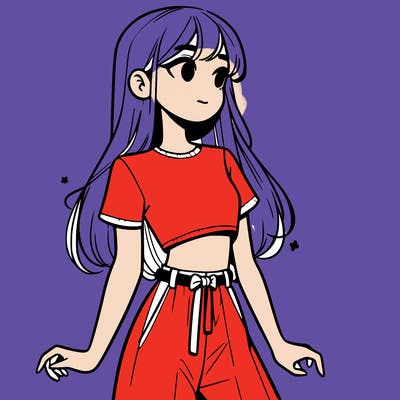 girl in a cute crop top