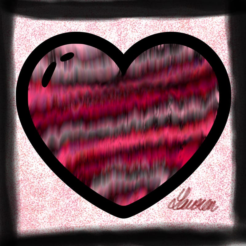 a blank heart