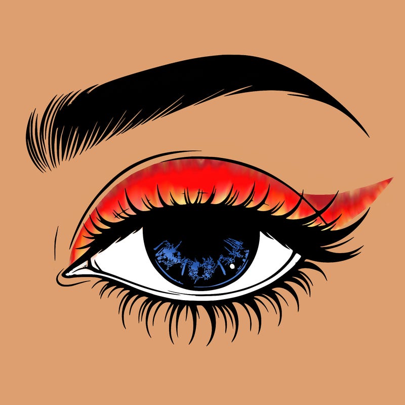 eye closed realistic