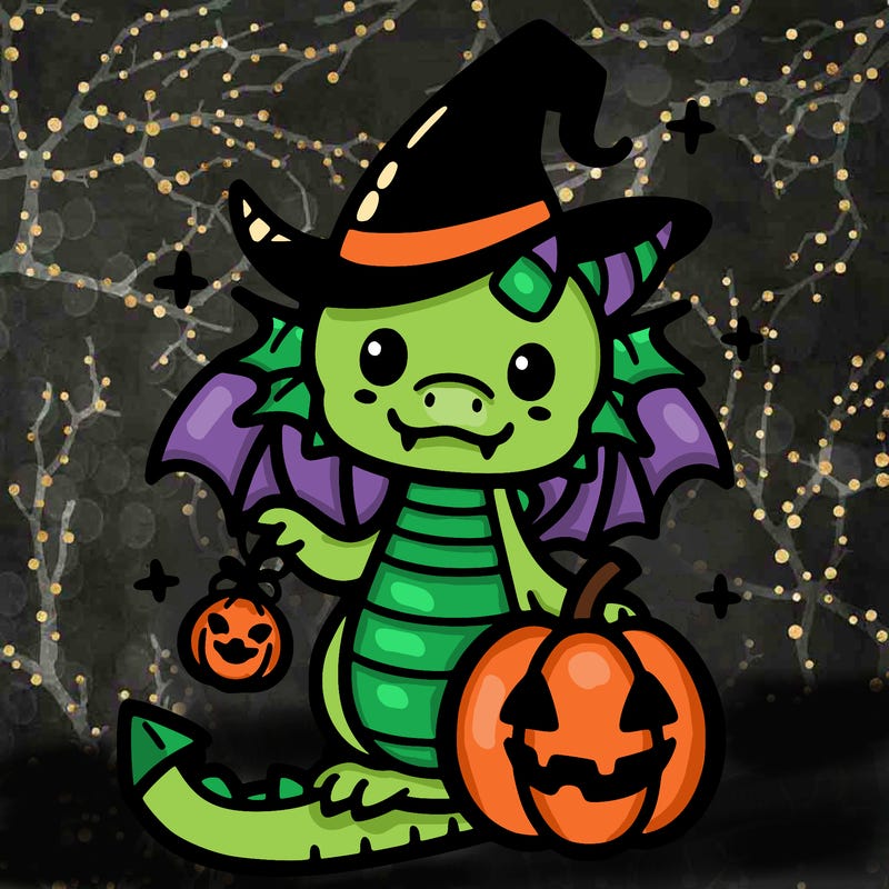 dragon kawaii halloween