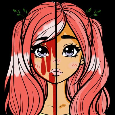 realistic girl split