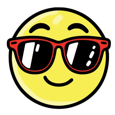 emoji with sunglasses