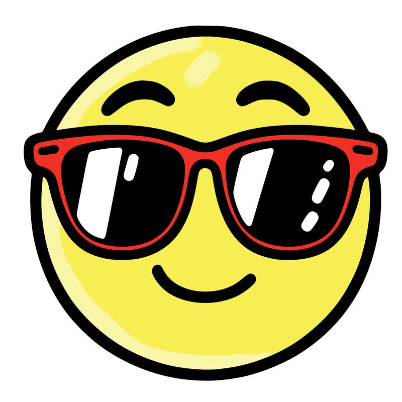 emoji with sunglasses