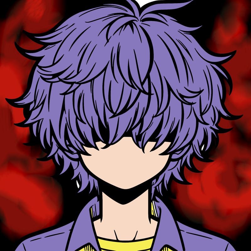 manga boy fluffy hair covering his eyes