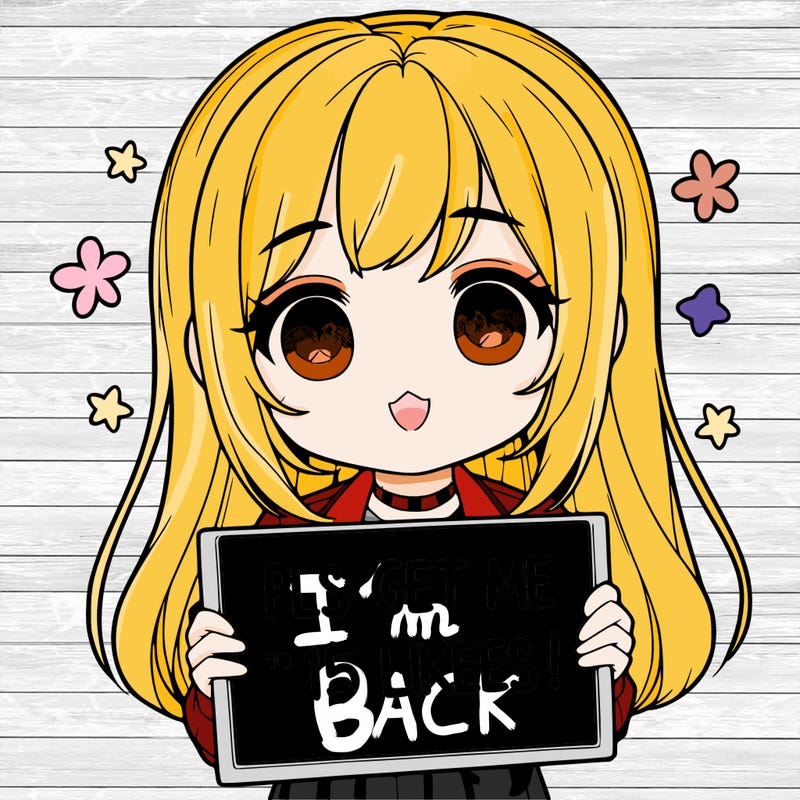 realistic girl holding up a sign that says “pls get me to 15 likes!”