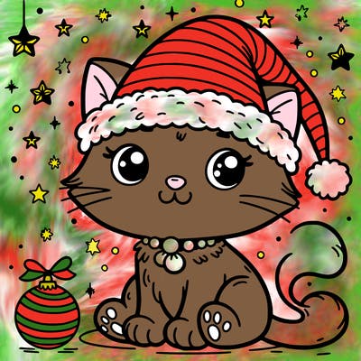 cat christmas
