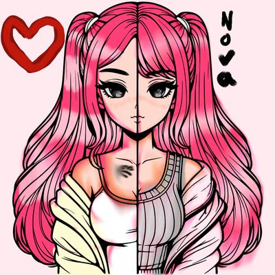 realistic girl split