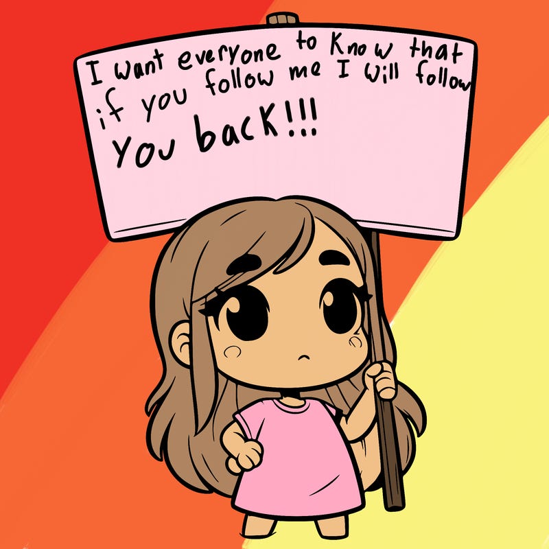 girl with blank sign