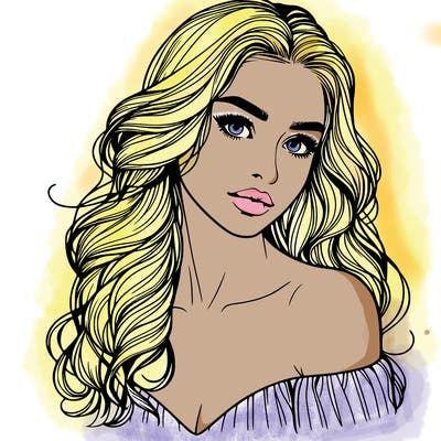 beautiful realistic girl