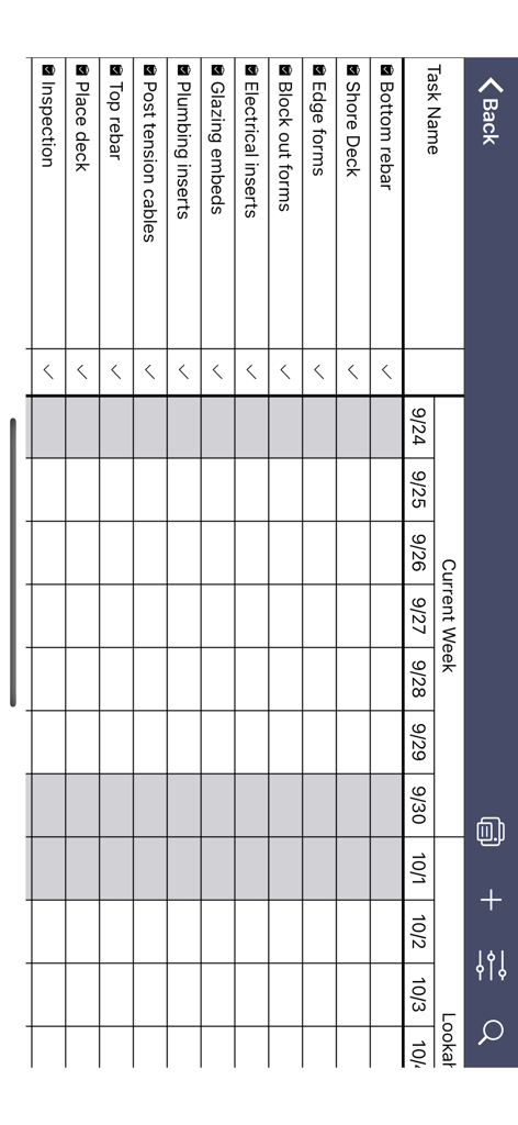 Oracle Primavera Cloud - Oracle Primavera Cloud 모바일 앱 건설 작업 목록 및 주간 프로젝트 일정 보기.