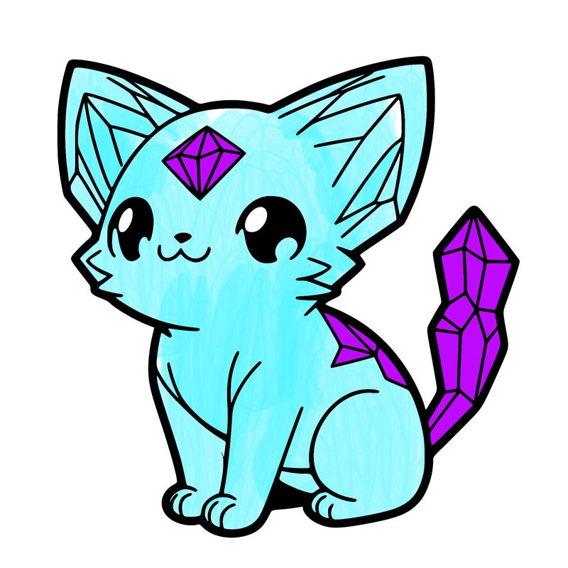 crystal kitten