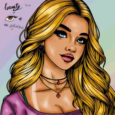 detailed realistic girl