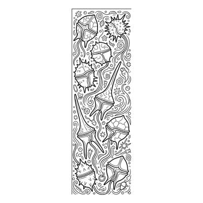 Unleash your creativity with this unique Dinoflagellate Bookmark coloring page, perfect for marine biology enthusiasts and art lovers alike. Dive into the intricate world of microscopic ocean life and bring these fascinating organisms to vibrant life.