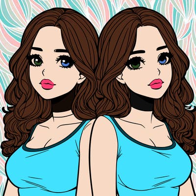 realistic twin sisters
