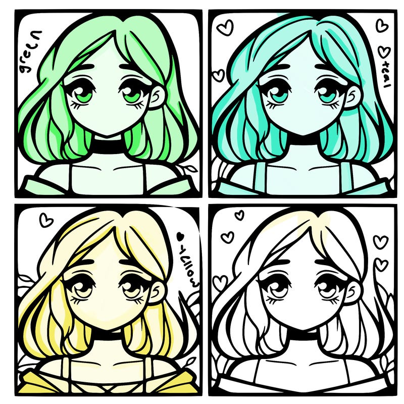 a butiful easy girl split in to four half's