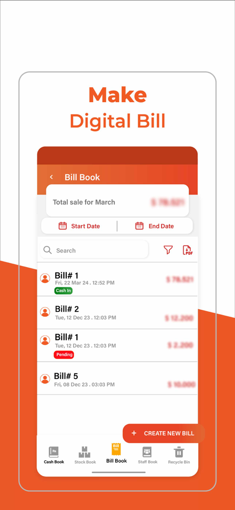 Digi Khata | Digital Ledger, Cash Book & Debt Manager