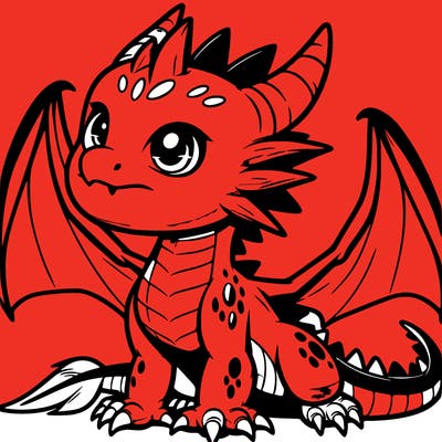 fierce baby night dragon