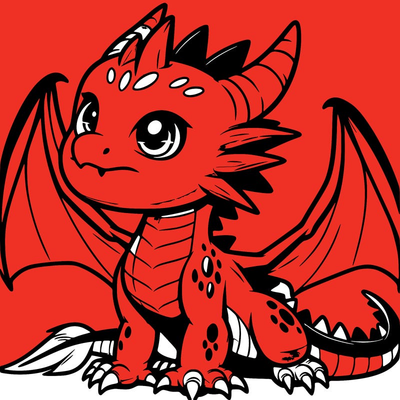 fierce baby night dragon