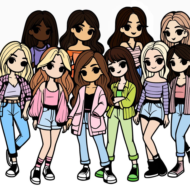 group of girls