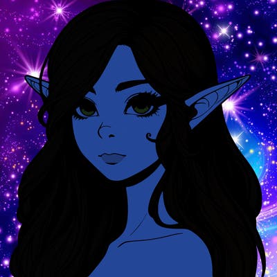 elf girl realistic dark fantasy