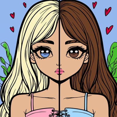 realistic girl split