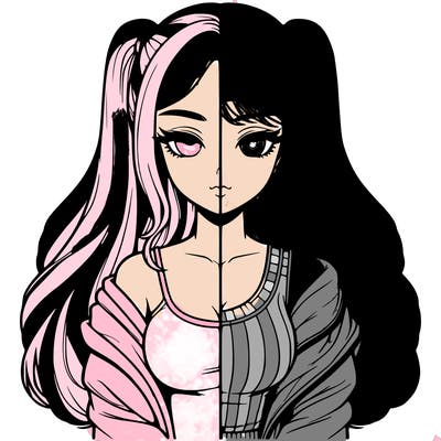 realistic girl split