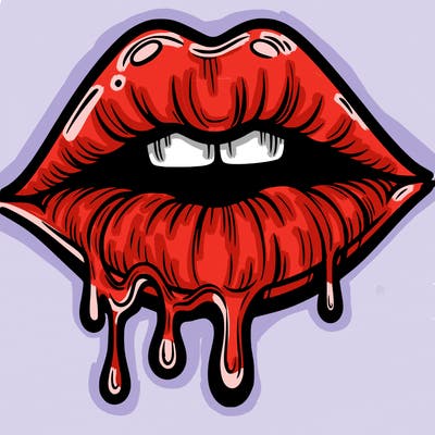 lips that look realistic and drip