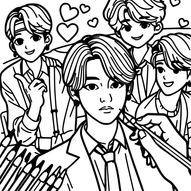 bts coloring
