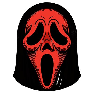 detailed ghostface mask