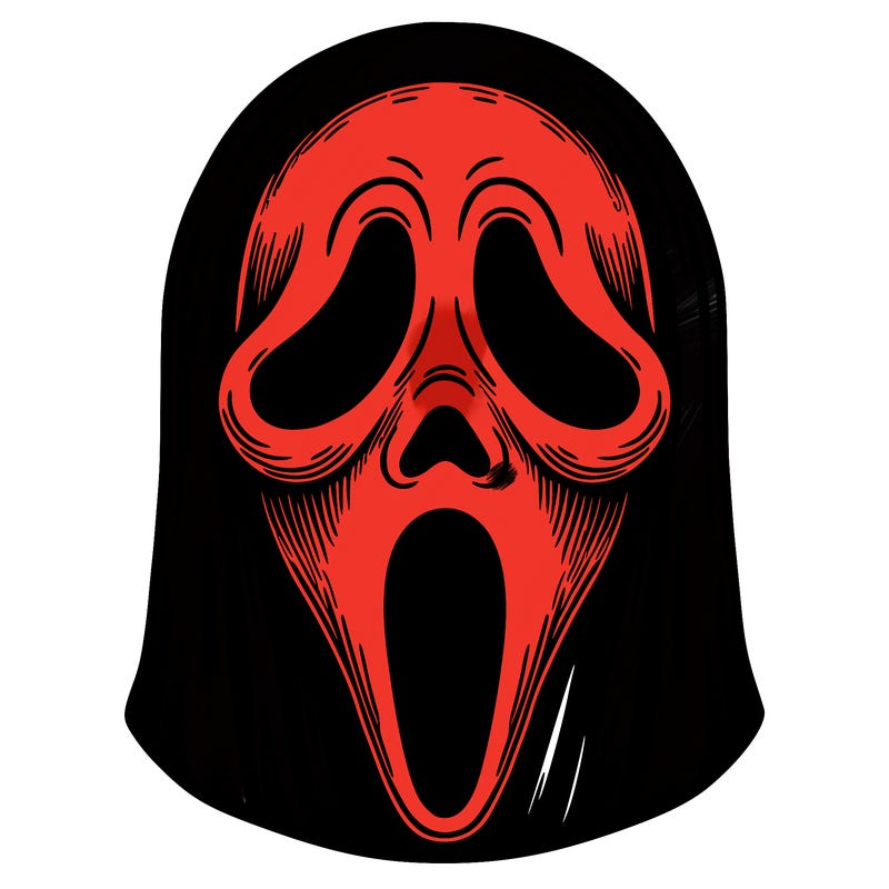 detailed ghostface mask