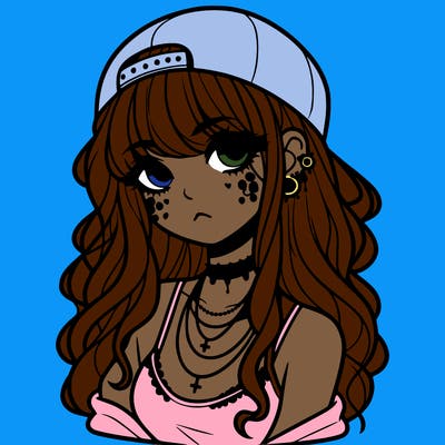 scene girl aesthetic