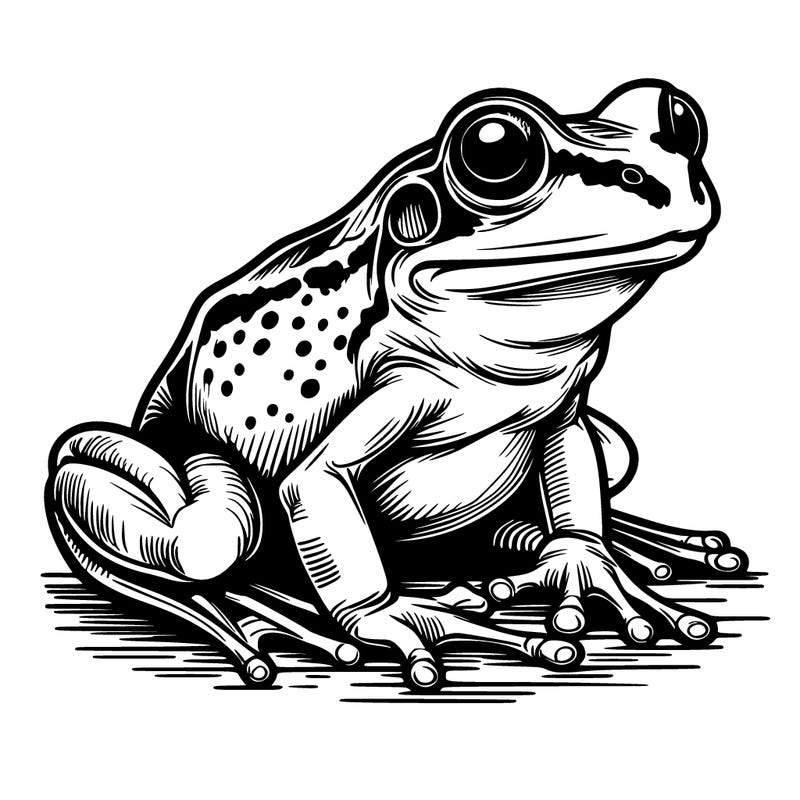 realistic frog