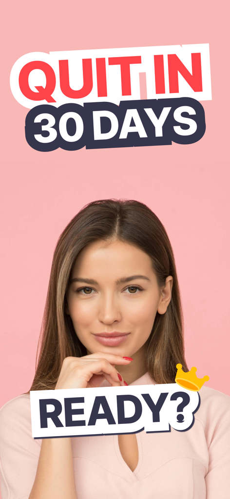 Quit Sugar Detox: BYEBYE SUGAR - A woman ready to start a 30-day sugar detox challenge with ByeBye Sugar app