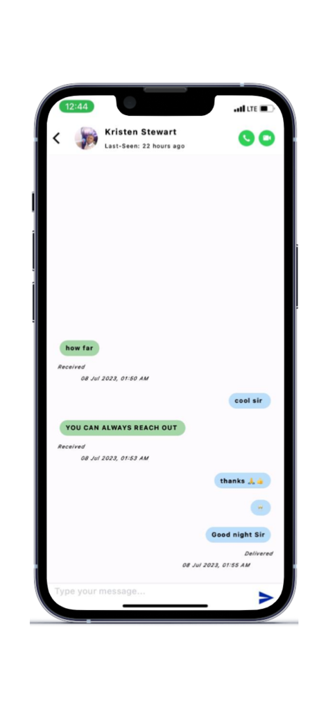 Ganat E-Clinic: Health Workers - Secure chat interface for medical professionals on the Ganat E-Clinic Health Workers app