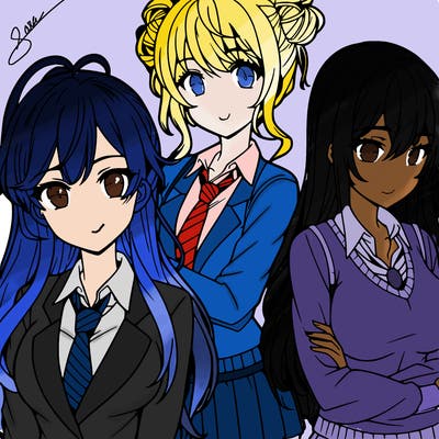 anime girls teenagers