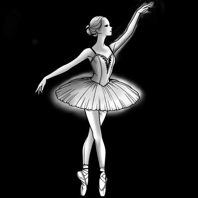 realistic ballerina