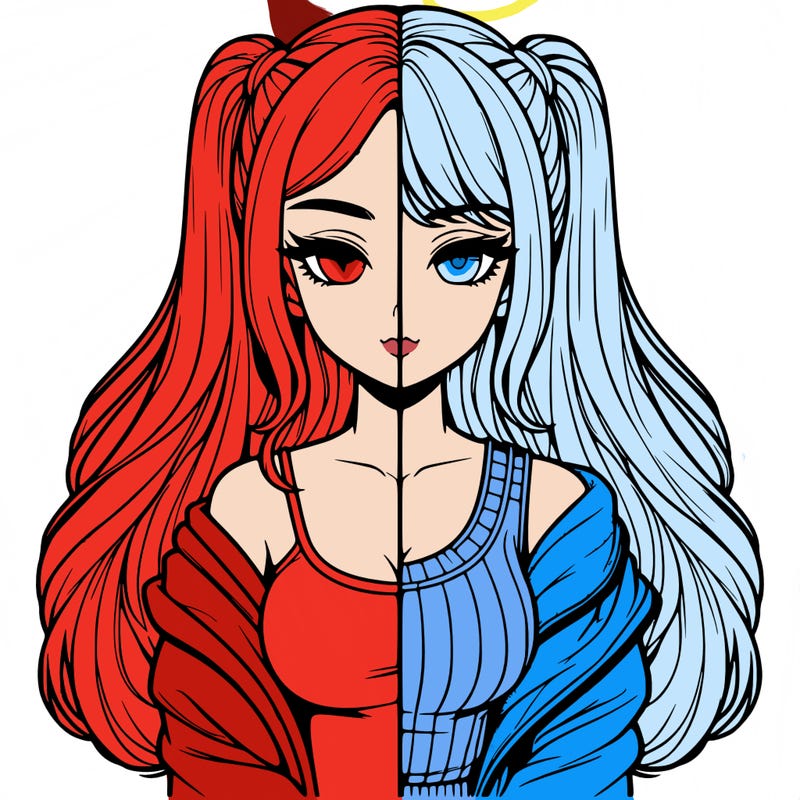 realistic girl split