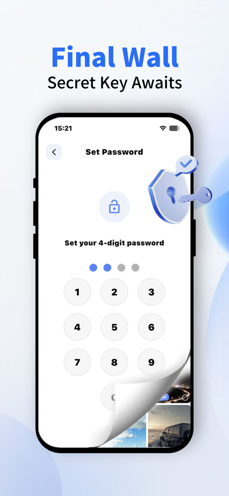 Ai Clean Master: Free Up Space - Set a 4-digit password to protect private photos in the secret vault