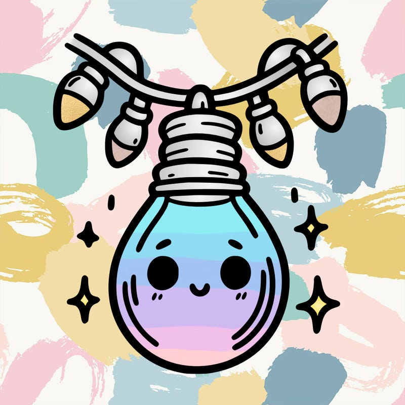 small bulb of a garland