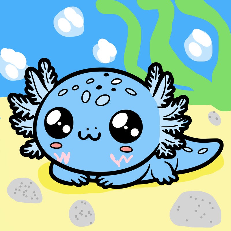 cute axolotl