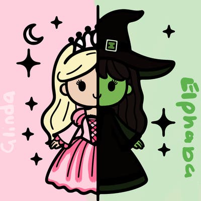 split princess and witch