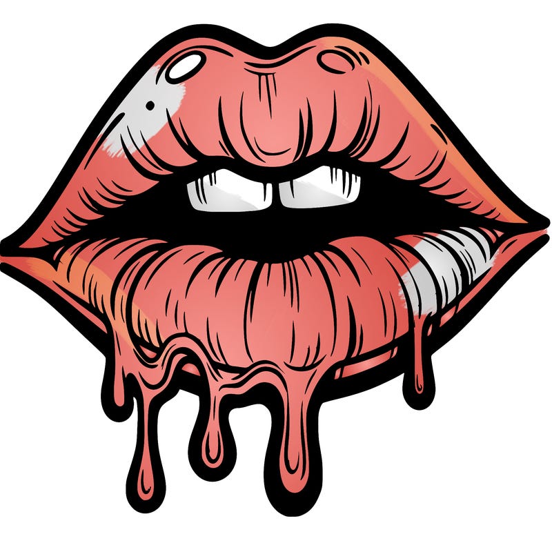 lips that look realistic and drip
