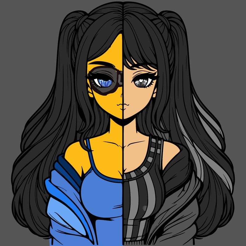 realistic girl split